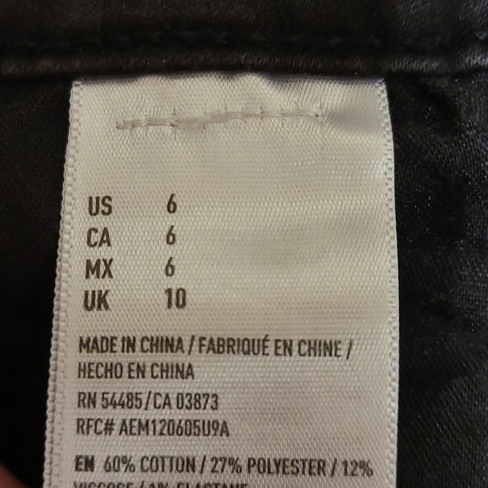 American Eagle Outfitters black denim short
